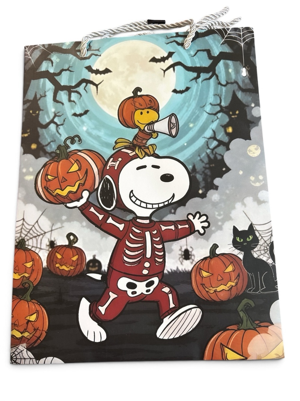 Peanuts Snoopy  Halloween Costume Bag – Red Skeleton Design